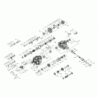 RZR S 1000 60 INCH EPS TRACTOR (Z20ASS99C2/CH) Drive train, main gearcase internals - z20ass99c2  /  ch...