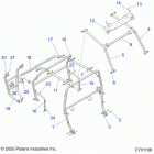 RZR S4 1000 (Z20A4E99AH/LH/BH) Chassis, cab frame - z20a4e99ah  /  bh  /  lh (c701106)