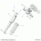 RZR S4 1000 (Z20A4E99AH/LH/BH) Suspension, front shock mounting - z20a4e99ah  /  bh  / ...