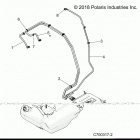 RZR TURBO 4 (Z20N4E92AL/AR/BL/BR) Body, fuel lines, std.  - z20n4e92al  /  ar (701384)