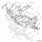RZR TURBO 4 (Z20N4E92AL/AR/BL/BR) Chassis, main frame and skid plates - z20n4e92al  /  ar ...