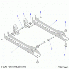 RZR TURBO PRO XP (Z21RAC92AL/BL/D92AM/BM/E92AS/BS) Body, seat mounting, pass. - z21rac92al  /  bl  /  d92am...