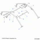 RZR TURBO PRO XP (Z21RAC92AL/BL/D92AM/BM/E92AS/BS) Chassis, cab frame - z21rac92al  /  bl  /  d92am  /  bm ...