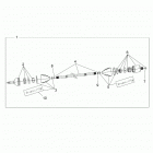 RZR TURBO PRO XP (Z21RAC92AL/BL/D92AM/BM/E92AS/BS) Drive train, half shaft, front - z21rac92al  /  bl  /  d...