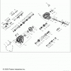 RZR TURBO PRO XP (Z21RAC92AL/BL/D92AM/BM/E92AS/BS) Drive train, main gearcase internals - z21rac92al  /  bl...