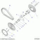 RZR TURBO PRO XP (Z21RAC92AL/BL/D92AM/BM/E92AS/BS) Drive train, secondary clutch - z21rac92al  /  bl  /  d9...