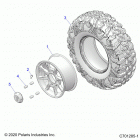 RZR TURBO PRO XP (Z21RAC92AL/BL/D92AM/BM/E92AS/BS) Wheels, front - z21rac92al  /  bl  /  d92am  /  bm  /  e...