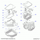 RZR TURBO PRO XP LT Body, front storage - z20rab92lr  /  d92lc  /  e92lt (c0...