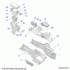 RZR TURBO PRO XP LT (Z20RAB92LR/D92LC/E92LT) Body, center console - z20rab92lr  /  d92lc  /  e92lt (c...