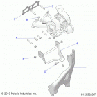RZR TURBO PRO XP4 (Z20R4B92AC/BC/AR/BR/D92AC/BC/AR/BR/CAC/AR/BC/BR/EAH/AT/BH/BT) Engine, turbo charger mounting - z20r4b92ac  /  bc  /  a...