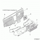 RZR XP 1000 (Z20NAE99AC/AL/AN/BC/BL/BN/M99AL/R99AZ/BZ/K99AF/AK/BF/BK) Body, rear closeoff -  z20nae99ac  /  al  /  an  /  bc  ...