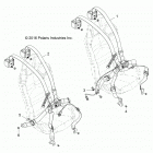 RZR XP 1000 (Z20NAE99AC/AL/AN/BC/BL/BN/M99AL/R99AZ/BZ/K99AF/AK/BF/BK) Body, seat belt mounting - z20nar99az  /  bz (701179)