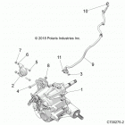 RZR XP 1000 (Z20NAE99AC/AL/AN/BC/BL/BN/M99AL/R99AZ/BZ/K99AF/AK/BF/BK) Drive train, main gearcase mounting - z20nae99ac  /  al ...