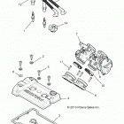 RZR XP 1000 (Z20NAE99AC/AL/AN/BC/BL/BN/M99AL/R99AZ/BZ/K99AF/AK/BF/BK) Engine, throttle body and valve cover - z20nae99ac  /  a...