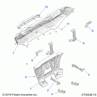 RZR XP 1000 TRACTOR/EU/ZUG (Z20NAE99FC/E99NC/S99CC/S99FC) Body, rear bumper - z20nae99fc  /  e99nc  /  s99cc  /  s...