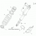 RZR XP 1000 TRACTOR/EU/ZUG (Z20NAE99FC/E99NC/S99CC/S99FC) Suspension, rear shock mounting - z20nae99fc  /  e99nc  ...