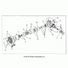 RZR XP 4 1000 (Z20N4E99AC/AL/AN/BC/BL/BN/M99AL/K99AF/AK/BF/BK) Drive train, front gearcase - z20n4e99ac  /  al  /  an  ...