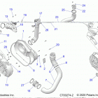 RZR XP 4 1000 POLAND (Z20N4E99NC) Drive train, clutch cover and ducting - z20n4e99nc (c700...