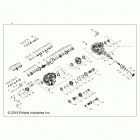 RZR XP 4 1000 POLAND (Z20N4E99NC) Drive train, main gearcase internals - z20n4e99nc (70267...