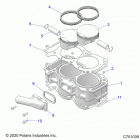 RZR XP 4 1000 POLAND (Z20N4E99NC) Engine, cylinder and piston - z20n4e99nc (c701039)