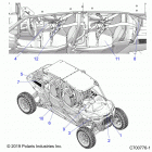 RZR XP 4 TURBO S Body, decals common - z20p4l92ag  /  ap  /  bg  /  bp  /...