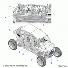 RZR XP 4 TURBO S Body, decals common - z20p4l92lg  /  g92lg (c700776-3)