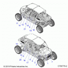RZR XP 4 TURBO S Body, decals graphics - z20p4l92ag  /  ap  /  bg  /  bp ...