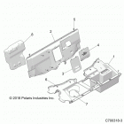 RZR XP 4 TURBO S Body, rear closeoff -  z20p4l92ag  /  ap  /  bg  /  bp  ...