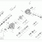 RZR XP 4 TURBO S (Z20P4L92AG/AP/BG/BP/LG/G92AG/AP/LG) Drive train, main gearcase internals (from 3  /  2  /  2...
