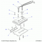RZR XP 4 TURBO S VELOCITY (Z20P4E92AC/BC/F92AC) Engine, throttle body and valve cover - z20p4e92ac  /  b...