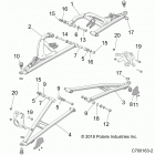 RZR XP 4 TURBO S VELOCITY (Z20P4E92AC/BC/F92AC) Suspension, front control arms - z20p4e92ac  /  bc  /  f...