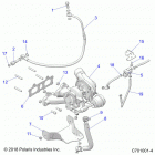 RZR XP TURBO Engine, turbo charger mounting - z20nae92al  /  ar  /  b...