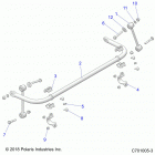 RZR XP TURBO Suspension, stabilizer bar, rear - z20nae92al  /  ar  / ...