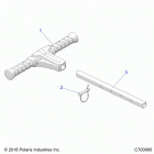 RZR XP TURBO (Z20NAE92AL/AR/BL/BR/FAL/AR) Body, grab bar, passenger - z20nae92al  /  ar  /  bl  / ...