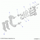 RZR XP TURBO (Z20NAE92AL/AR/BL/BR/FAL/AR) Brakes, rear caliper - z20nae92al  /  ar  /  bl  /  br  ...