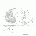 RZR XP TURBO (Z20NAE92AL/AR/BL/BR/FAL/AR) Engine, mounting - z20nae92al  /  ar  /  bl  /  br  /  f...