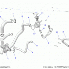 RZR XP TURBO (Z20NAE92AL/AR/BL/BR/FAL/AR) Engine, waterpump and bypass - z20nae92al  /  ar  /  bl ...