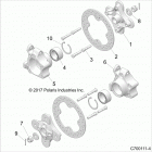 RZR XP TURBO (Z20NAE92AL/AR/BL/BR/FAL/AR) Suspension, rear carrier and hub - z20nae92al  /  ar  / ...