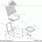 RZR XP TURBO 3PC (Z20NAE92KL) Body, seat asm. and slider - z20nae92kl (49rgrseat15rzr9...