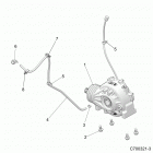 RZR XP TURBO 3PC (Z20NAE92KL) Drive train, front gearcase mounting - z20nae92kl (c7003...