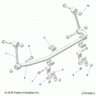 RZR XP TURBO 3PC (Z20NAE92KL) Suspension, front, stabilizer bar - z20nae92kl (700037)