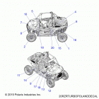 RZR XP TURBO EGI (Z20NAE92KL) Body, decals - z20nae92kl (20rzrturbopolandecal)