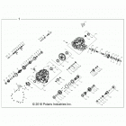 RZR XP TURBO EGI (Z20NAE92KL) Drive train, main gearcase internals - z20nae92kl (70138...