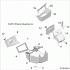 RZR XP TURBO S Body, front storage - z20pal92ag  /  ap  /  bg  /  bp  /...