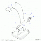 RZR XP TURBO S Body, fuel lines - z20pag92ag  /  ap  /  lg (c700317-6)