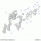 RZR XP TURBO S Brakes, front caliper - z20pal92ag  /  ap  /  bg  /  bp ...