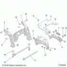 RZR XP TURBO S Chassis, mounting, front gearcase - z20pal92ag  /  ap  /...