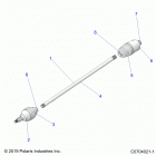 RZR XP TURBO S Drive train, half shaft, rear - z20pal92ag  /  ap  /  bg...