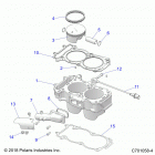 RZR XP TURBO S Engine, cylinder and piston - z20pal92ag  /  ap  /  bg  ...