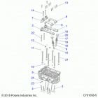 RZR XP TURBO S Engine, cylinder head and valves - z20pal92ag  /  ap  / ...